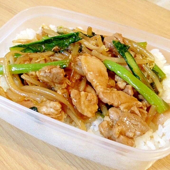 丼弁当 小松菜と豚肉もやし炒め レシピ 作り方 By Uurioka 楽天レシピ 丼弁当 小松菜と豚肉もやし炒め レシピ 作り方 By Uurioka 楽天レシピ